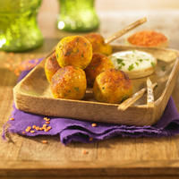 BOUCHEES DE LENTILLES CORAIL A L’INDIENNE BOUCHEES DE LENTILLES CORAIL A L’INDIENNE